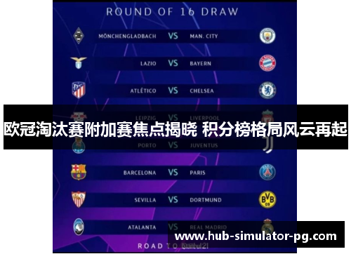欧冠淘汰赛附加赛焦点揭晓 积分榜格局风云再起