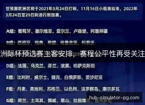 洲际杯预选赛主客安排，赛程公平性再受关注